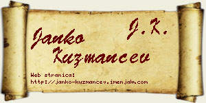 Janko Kuzmančev vizit kartica
